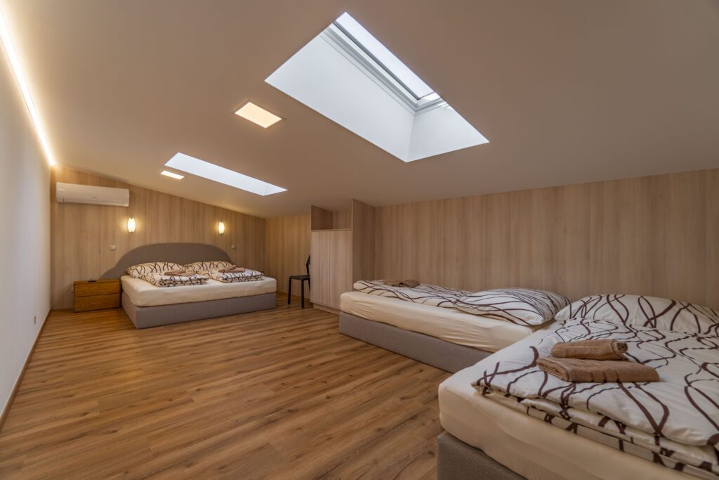 Čtyřlůžkový apartmán v penzionu Winifera v Pavlově na Pálavě.